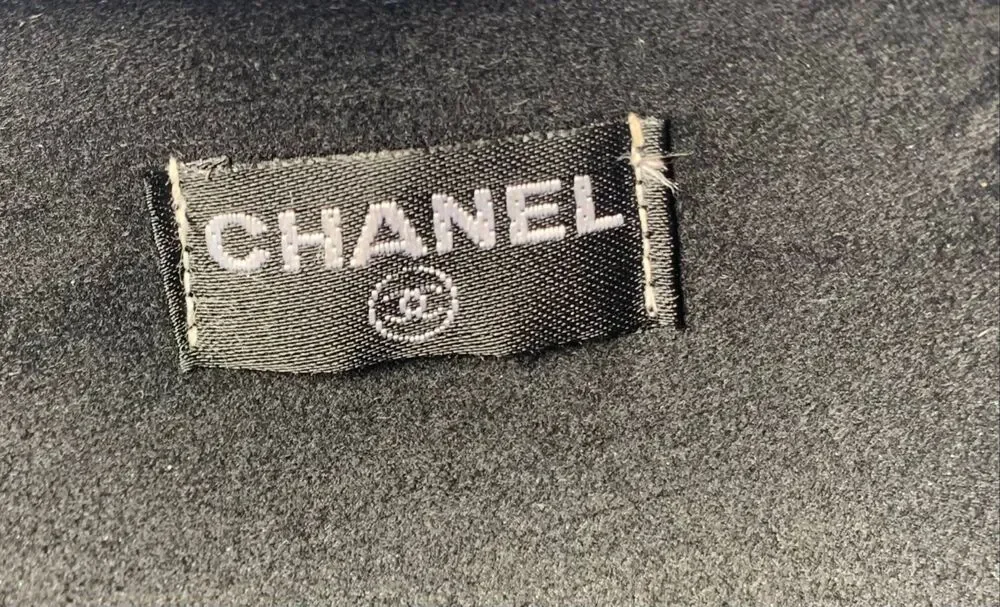 CHANEL black eye Glasses Case Hard Shell LOGO